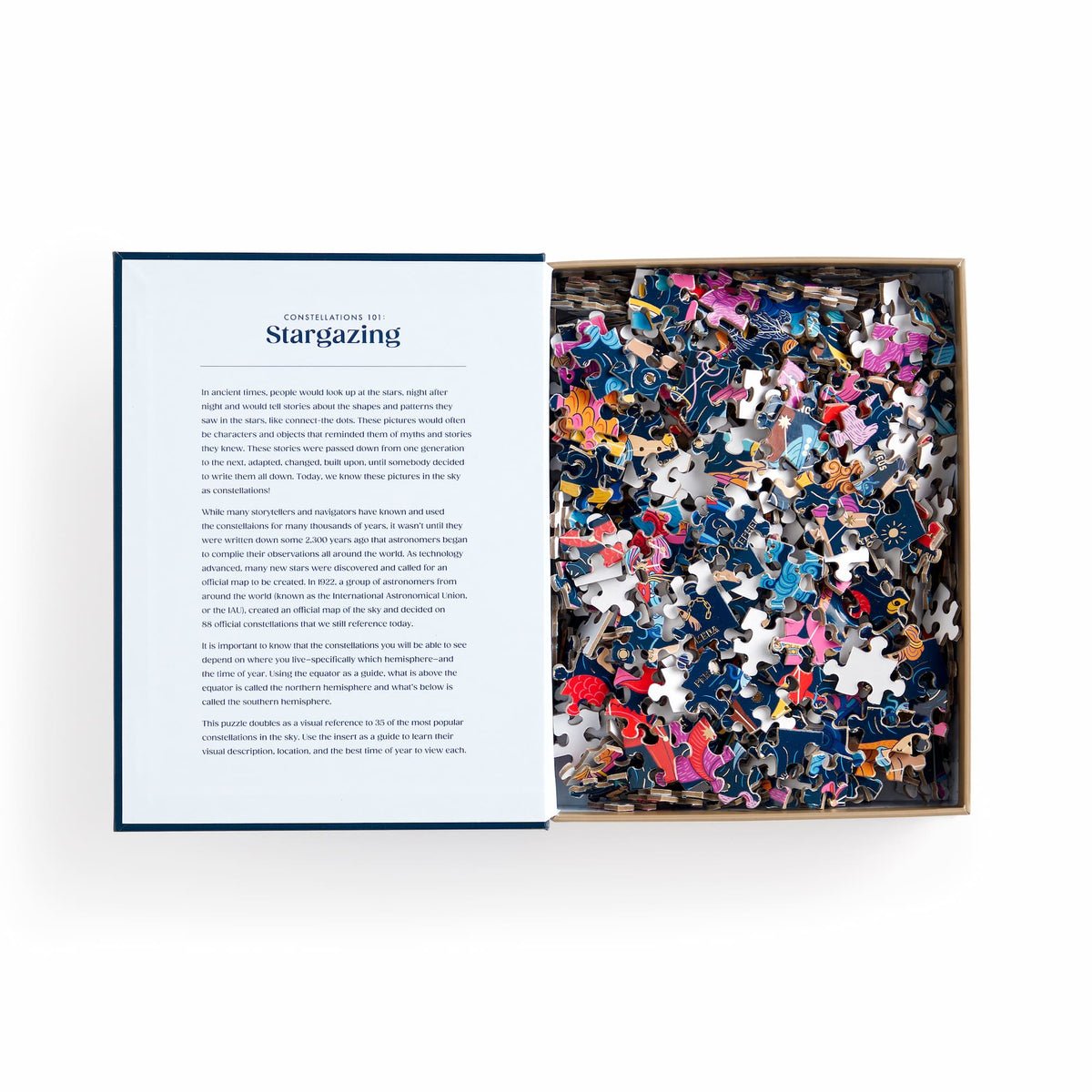 Csillagképek - díszdobozban, aranyfóliás Galison 500 darabos kirakó puzzle (GA - 9780735377967) - puzzlegarden