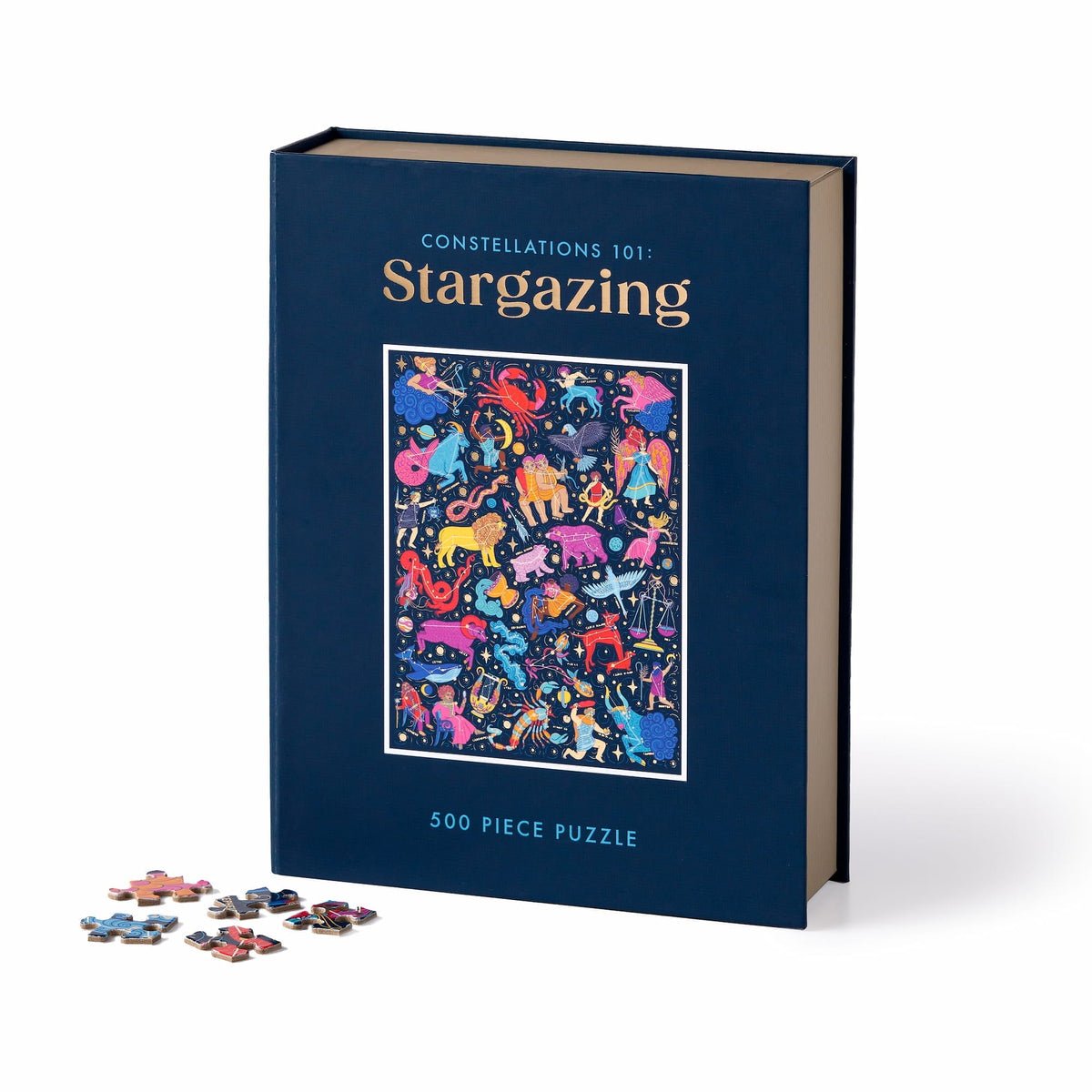 Csillagképek - díszdobozban, aranyfóliás Galison 500 darabos kirakó puzzle (GA - 9780735377967) - puzzlegarden