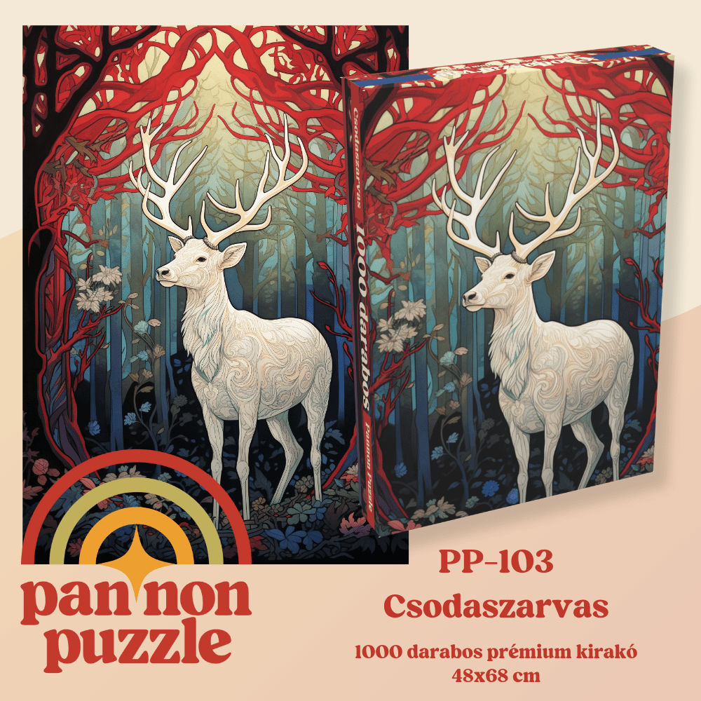 Csodaszarvas Pannon Puzzle 1000 darabos kirakó puzzle (PP - 103) - puzzlegarden