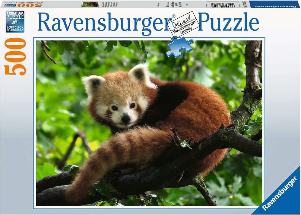 Cuki Vörös Panda Ravensburger 500 darabos kirakó puzzle (RA - 17381) - puzzlegarden