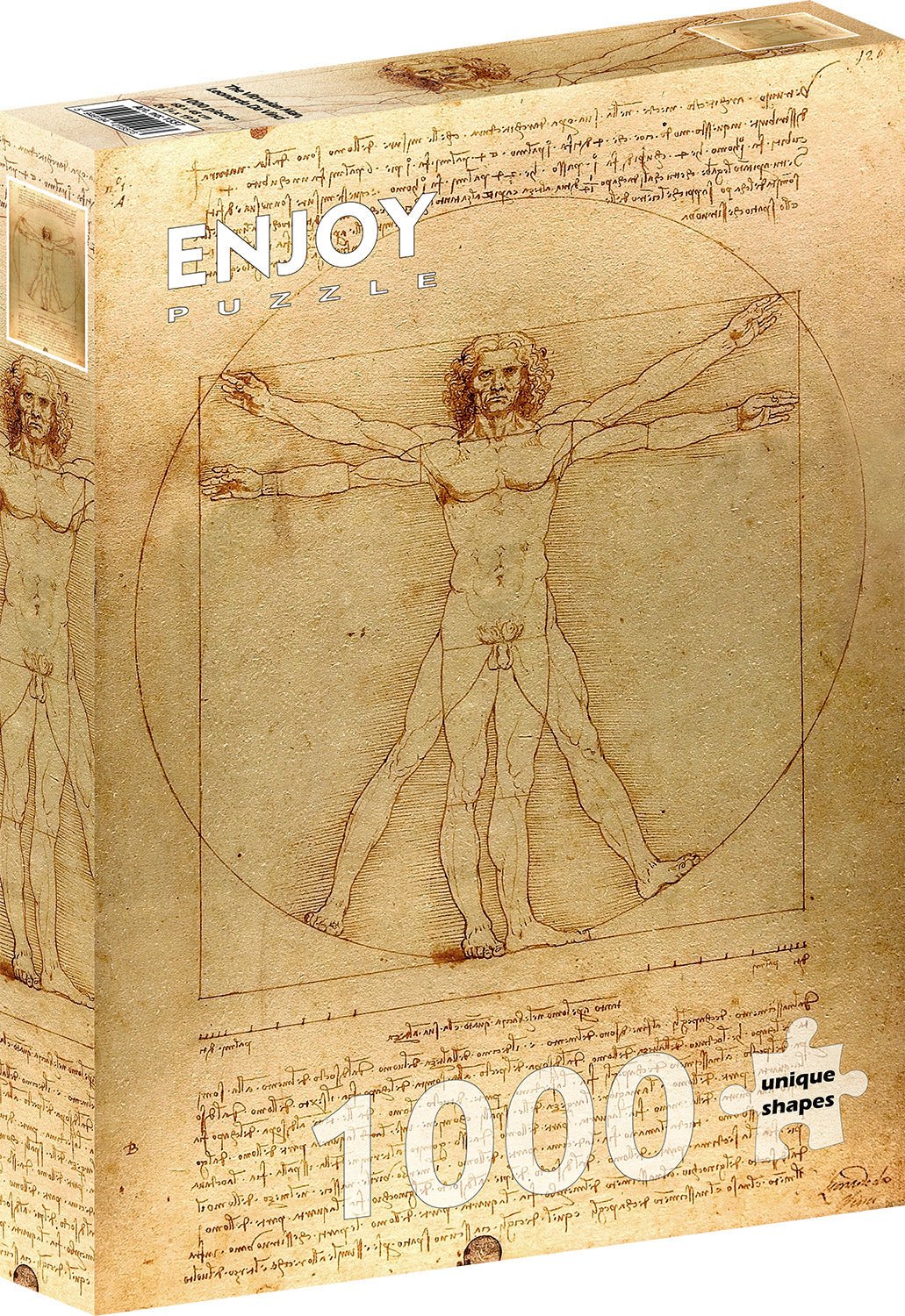 Da Vinci - Vitruvius - tanulmány Enjoy 1000 darabos kirakó puzzle (EN - 1557) - puzzlegarden