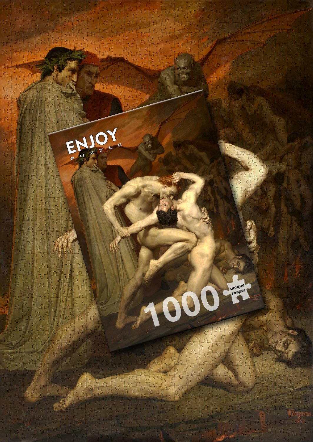 Dante és Vergilius Enjoy 1000 darabos kirakó puzzle (EN - 1563) - puzzlegarden