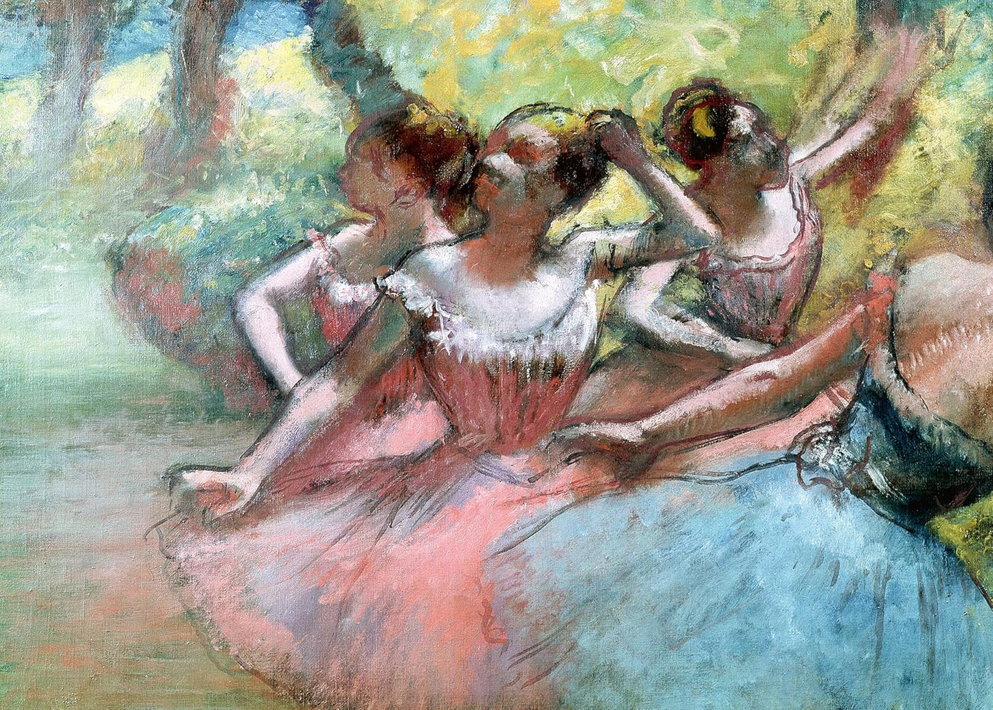 Degas - Négy balerina a színpadon Ravensburger 1000 darabos kirakó puzzle (RA - 12001318 400555013181) - puzzlegarden