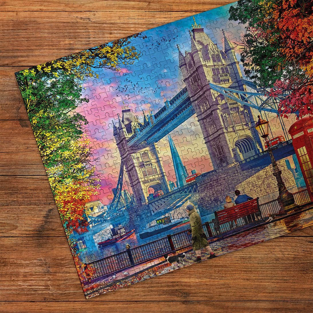 Derült ég a Tower híd felett Gibsons 1000 darabos kirakó puzzle (G - G7164) - puzzlegarden