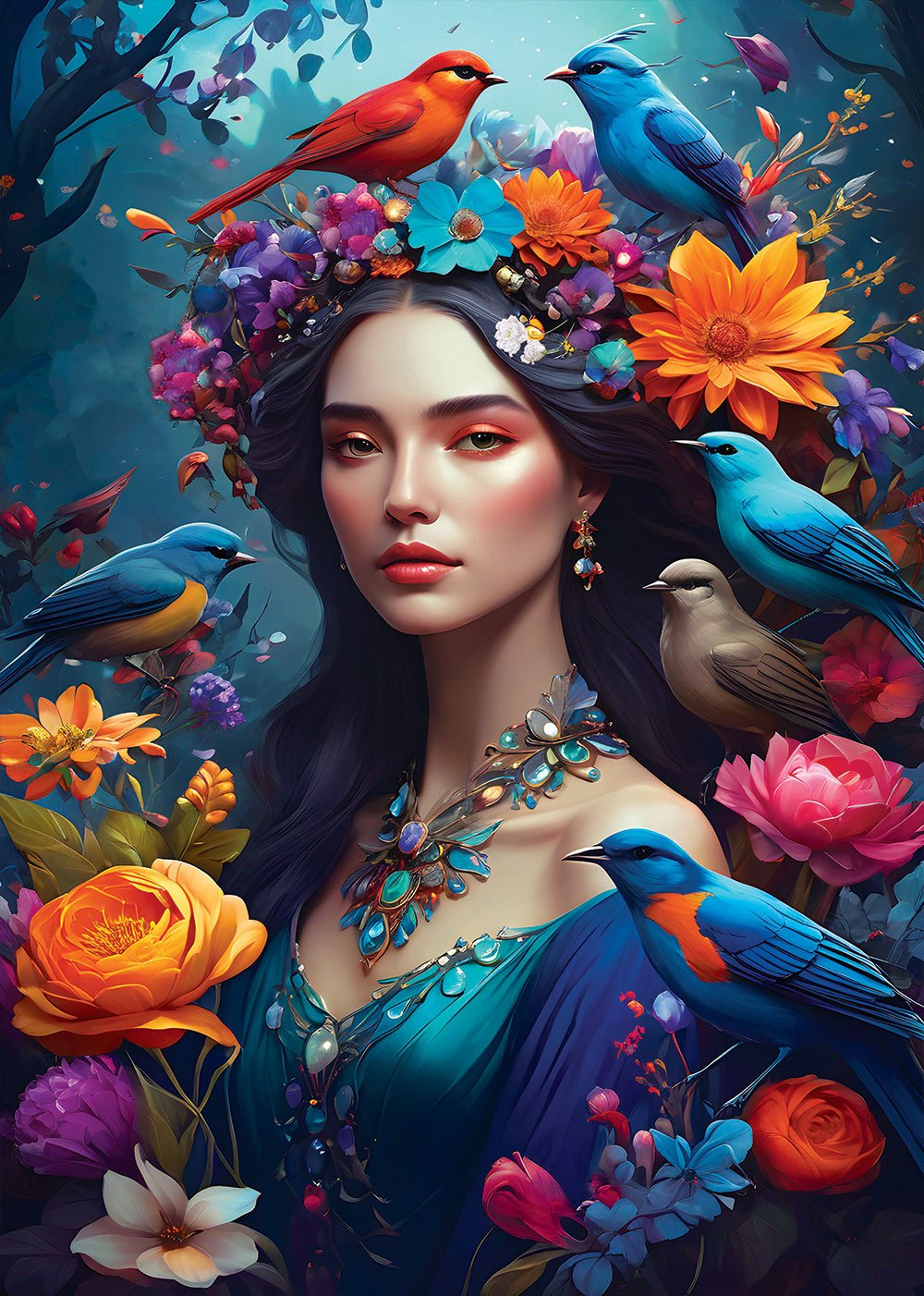 Diana - A természet lelke kollekció Bluebird 1000 darabos kirakó puzzle (BB - F - 90575) - puzzlegarden