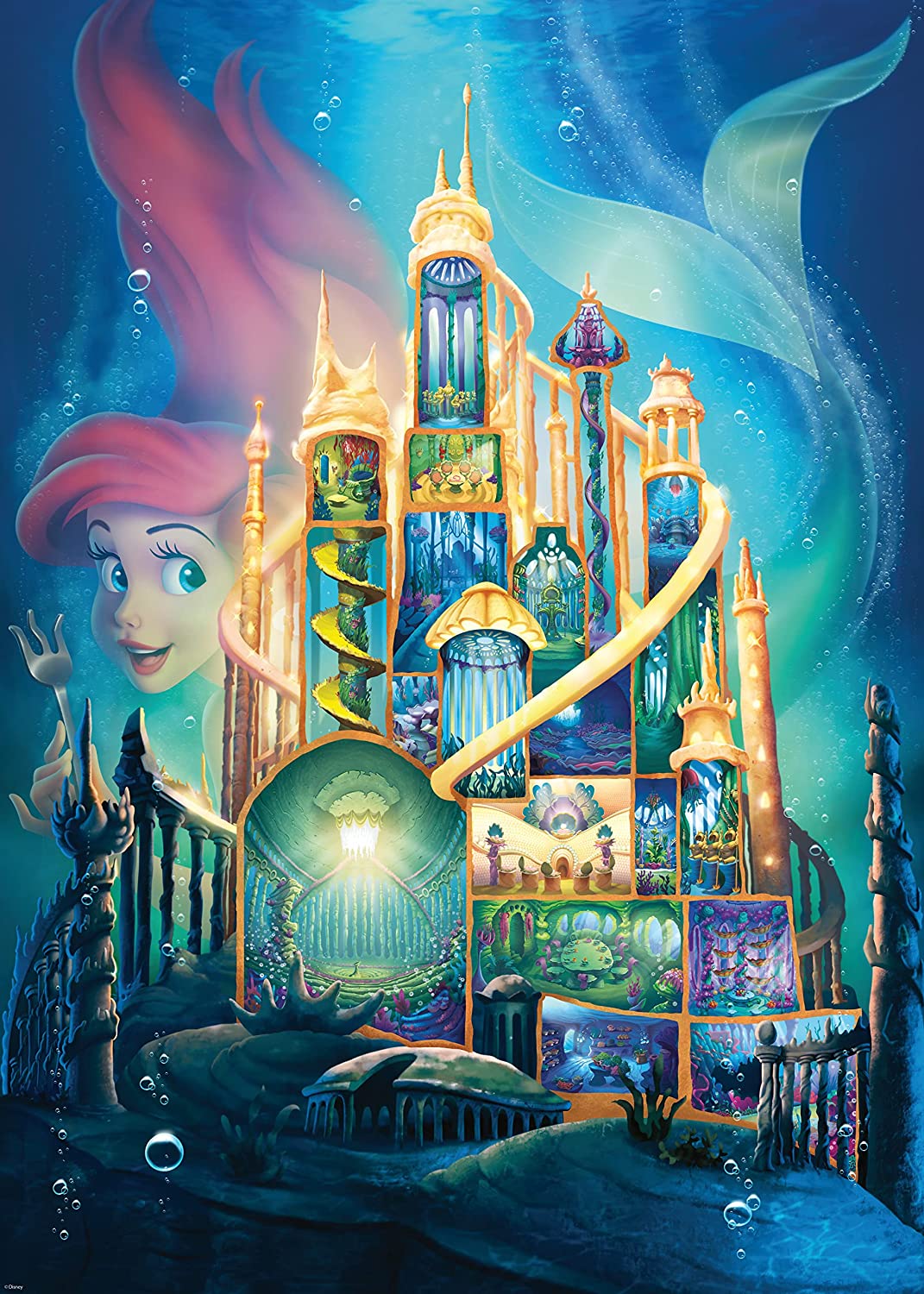 Disney Castle Collection - Ariel Ravensburger 1000 darabos kirakó puzzle (RA - 17337) - puzzlegarden