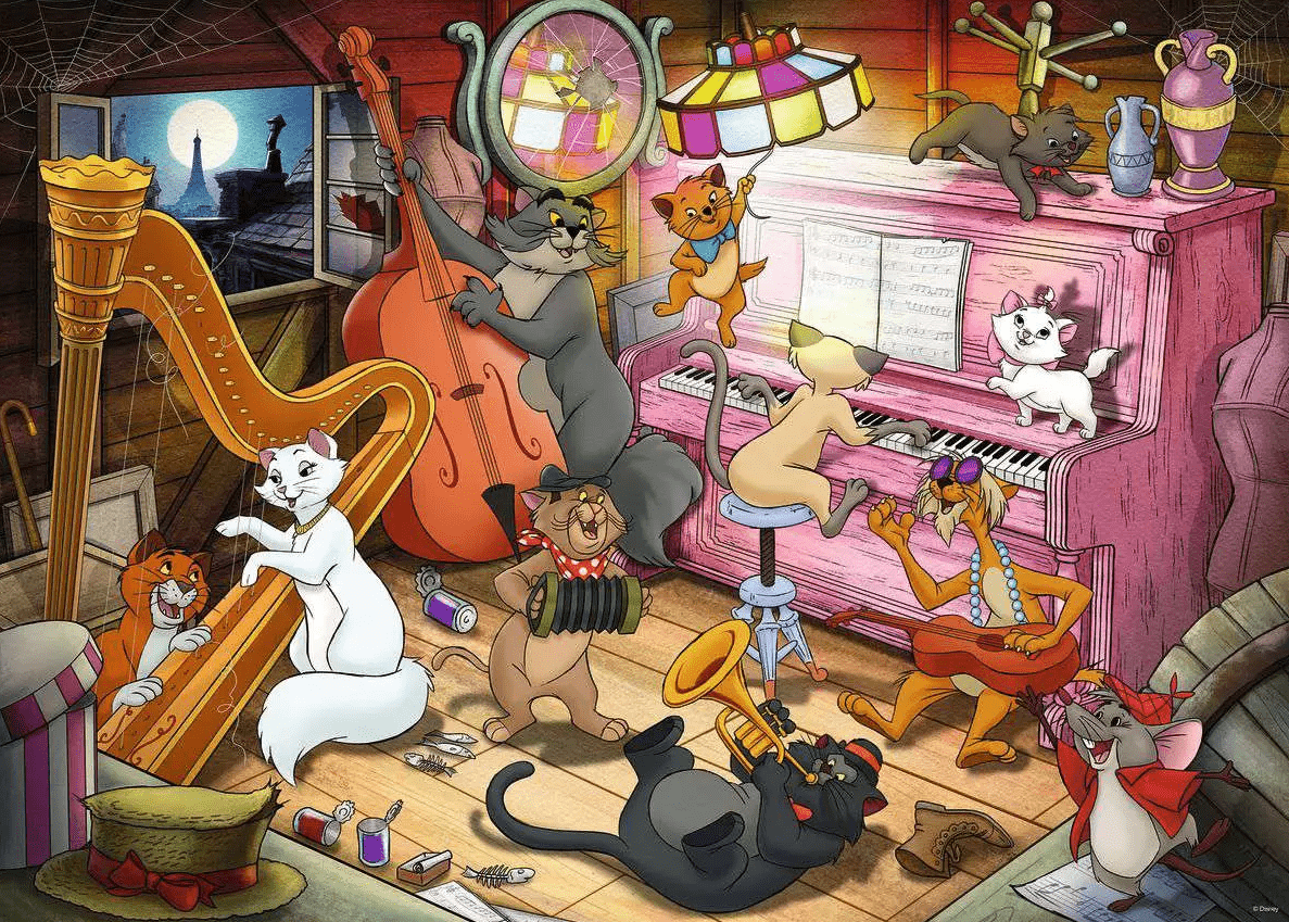 Disney Collector's Edition - Macskarisztokraták Ravensburger 1000 darabos kirakó puzzle (RA - 12000753) - puzzlegarden