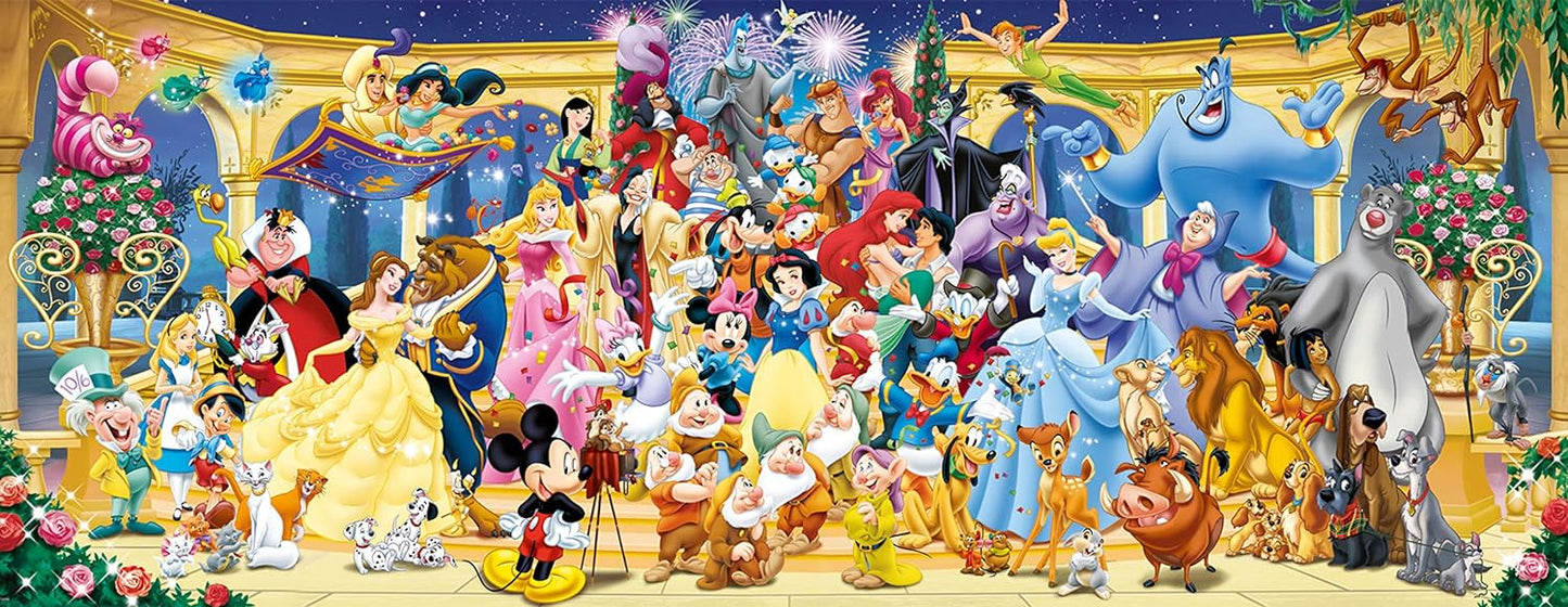 Disney - Csoportkép - panoráma Ravensburger 1000 darabos kirakó puzzle (RA - 12000444) - puzzlegarden
