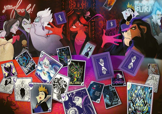 Disney Gonoszok - Ki osztja a lapokat? Trefl 1000 darabos kirakó puzzle (TR - 10719) - puzzlegarden