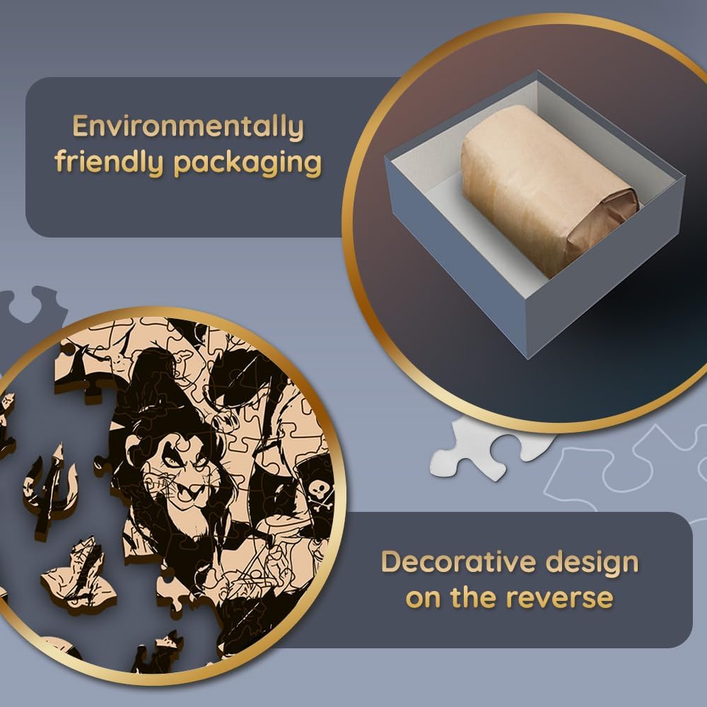 Disney Gonosztevők - Jól kifőztek valamit! - Fa kirakó Trefl Wood Craft 500 darabos kirakó puzzle (TR - 20196) - puzzlegarden
