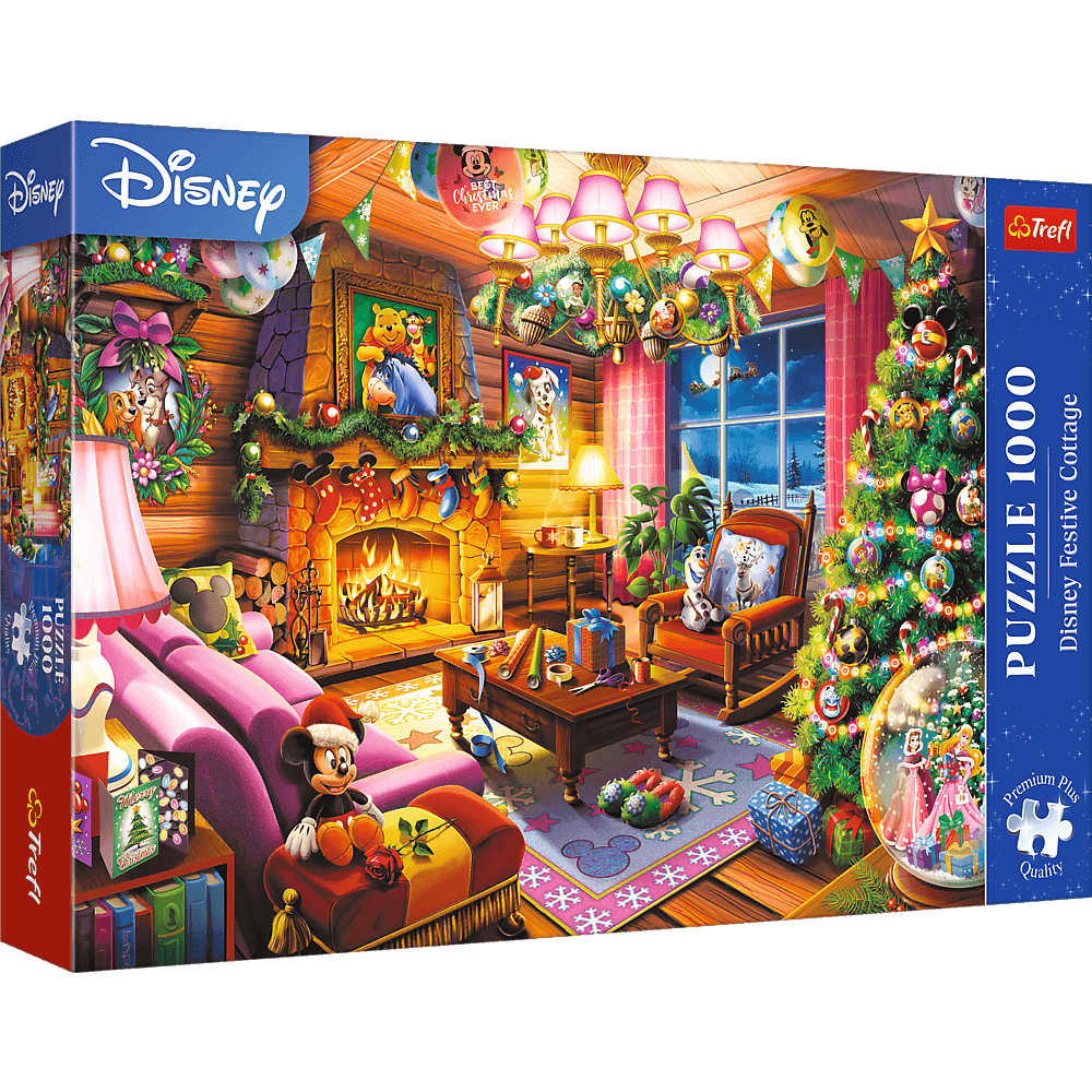 Disney Karácsonyi Kunyhó Trefl 1000 darabos kirakó puzzle (TR-10916) - puzzlegarden