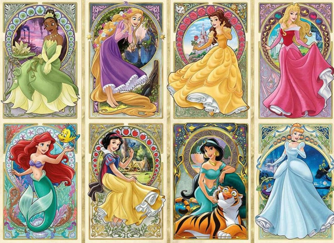 Disney Princess Collection - Art Nouveau Hercegnők Ravensburger 1000 darabos kirakó puzzle (RA - 12000497) - puzzlegarden