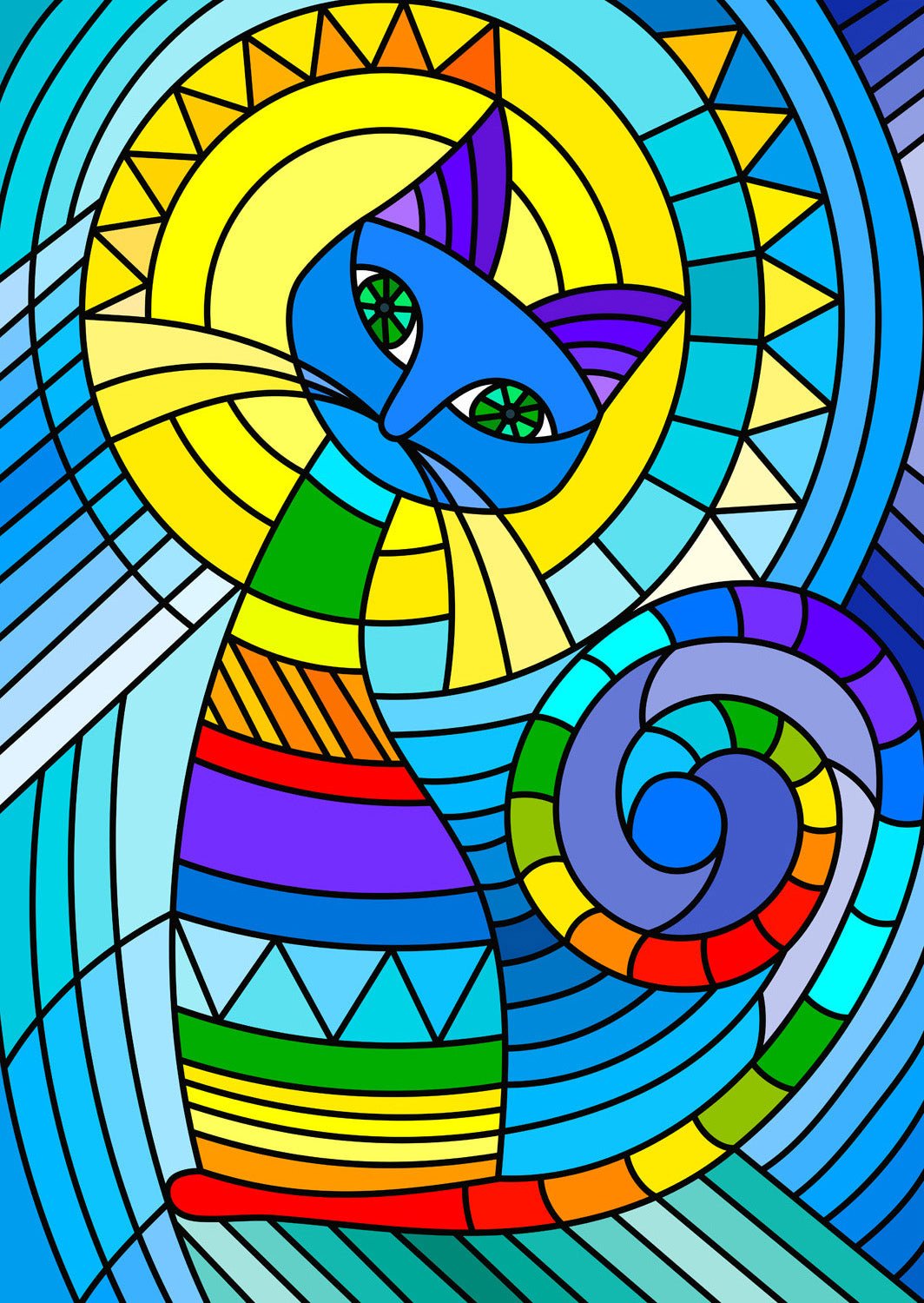 Díszes Macska Enjoy 1000 darabos kirakó puzzle (EN - 2121 5949194021215) - puzzlegarden
