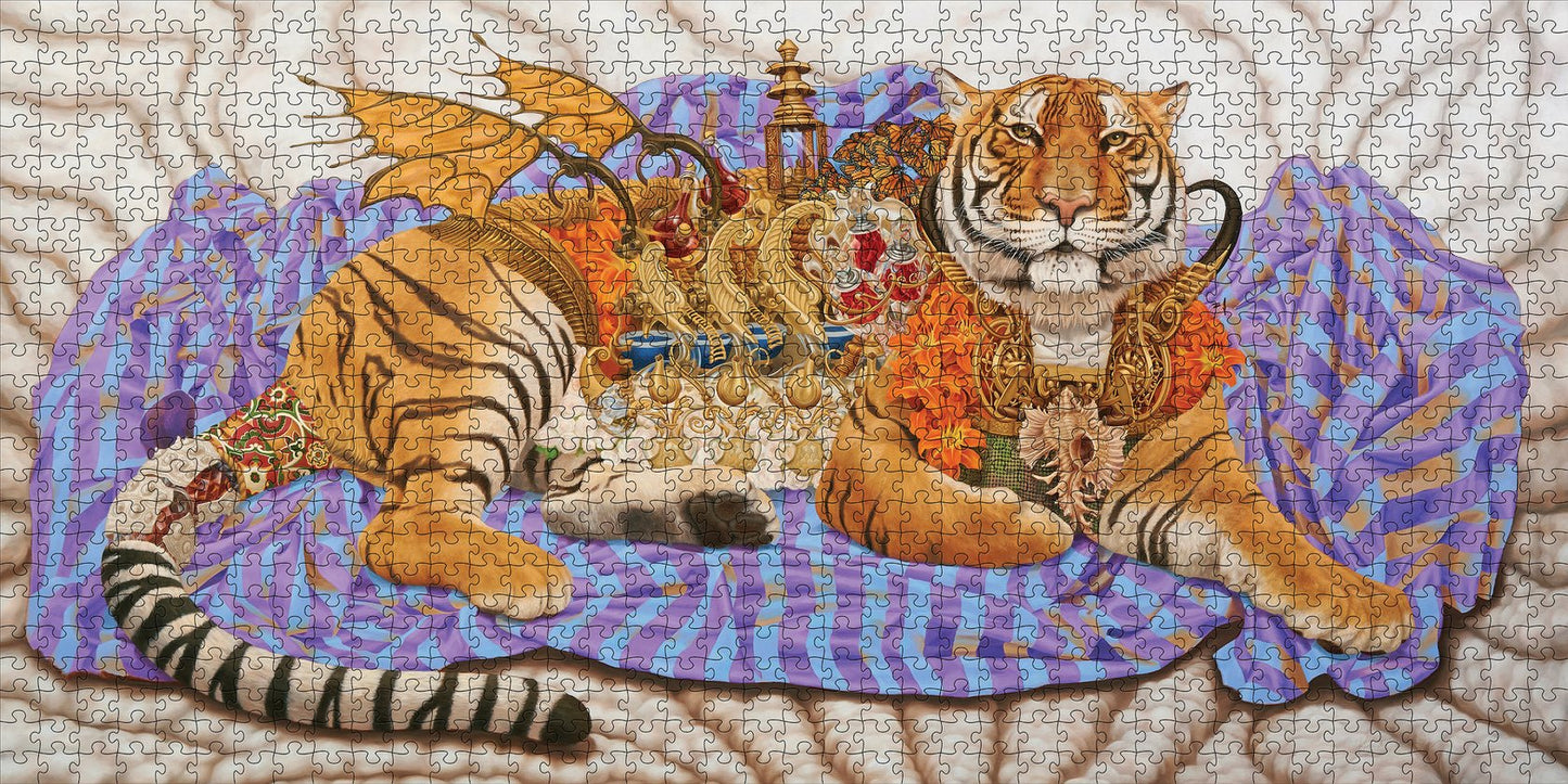 Durga tigrise - panoráma Pomegranate 1000 darabos kirakó puzzle (POM - AA1151 9781087506142) - puzzlegarden