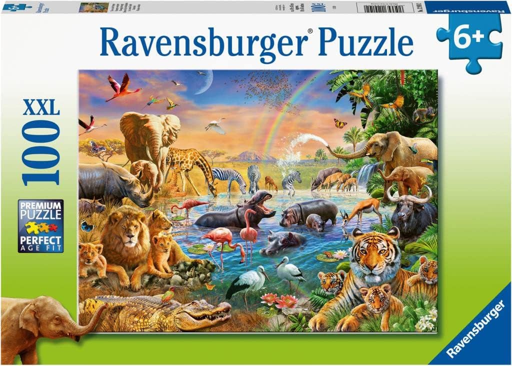 Dzsungel és Szavanna Ravensburger 100 darabos kirakó puzzle (RA - 12910) - puzzlegarden