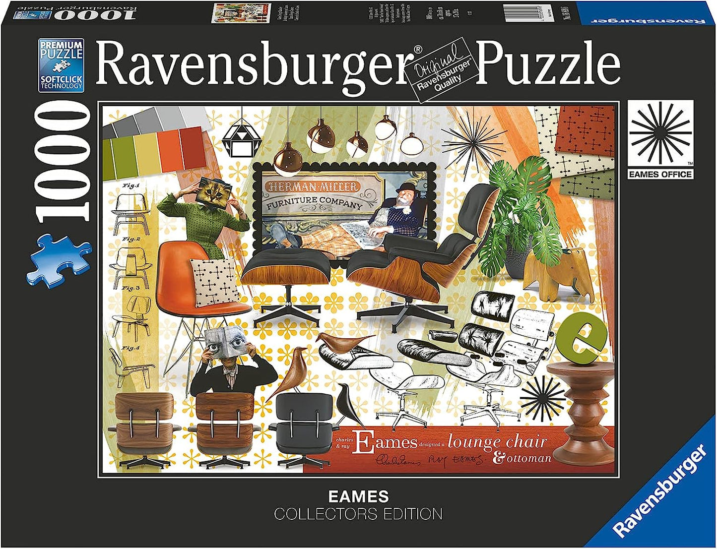 Eames Design Klasszikusok Ravensburger 1000 darabos kirakó puzzle (RA - 16899) - puzzlegarden