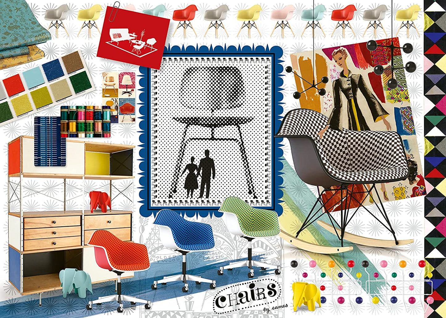 Eames Design Spektrum Ravensburger 1000 darabos kirakó puzzle (RA - 16900) - puzzlegarden