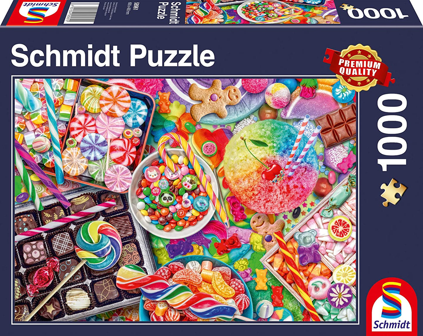 Édességparadicsom Schmidt Spiele 1000 darabos kirakó puzzle (SCH - 58961) - puzzlegarden