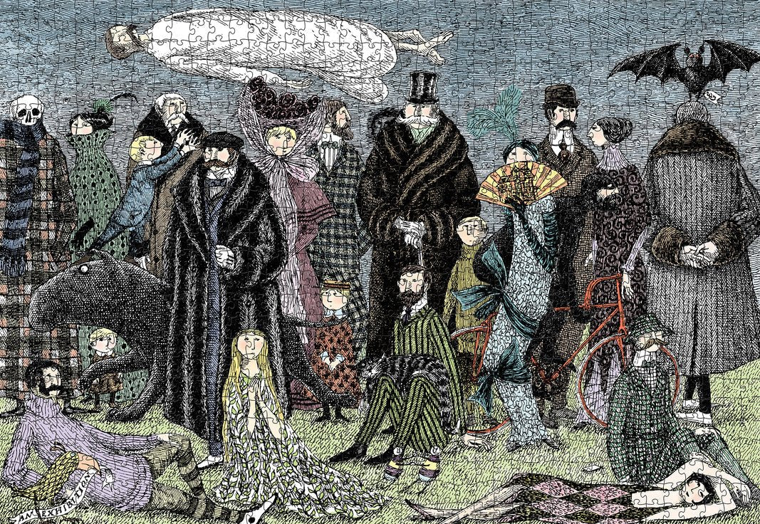 Edward Gorey Pomegranate 1000 darabos kirakó puzzle (POM - AA820) - puzzlegarden
