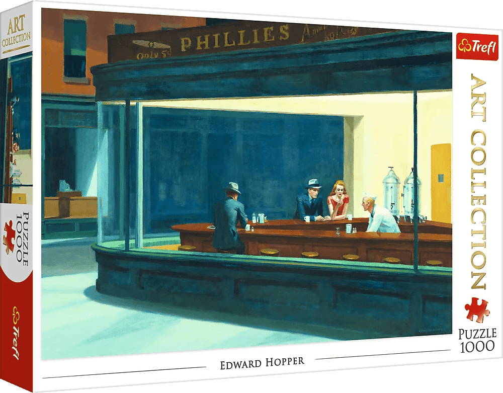 Edward Hopper - Éjjeli Baglyok Trefl 1000 darabos kirakó puzzle (TR - 10747) - puzzlegarden