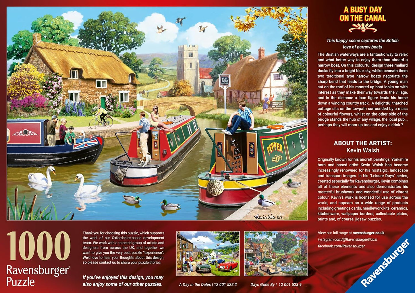 Egy nap a csatornán Ravensburger 1000 darabos kirakó puzzle (RA - 12001521) - puzzlegarden