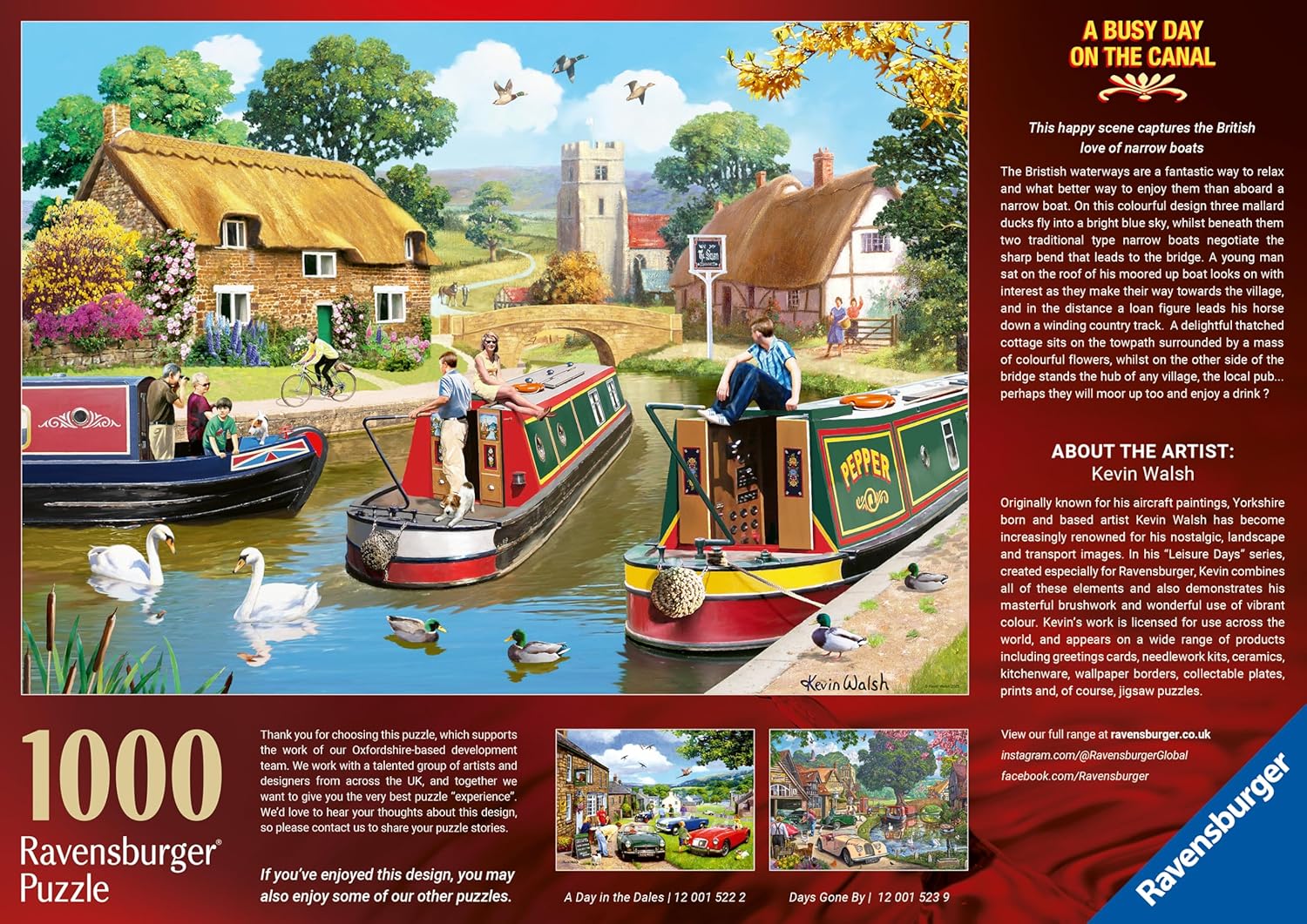Egy nap a csatornán Ravensburger 1000 darabos kirakó puzzle (RA - 12001521) - puzzlegarden