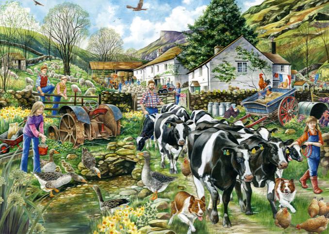 Egy újabb nap a farmon Falcon 1000 darabos kirakó puzzle (FA - 11283) - puzzlegarden