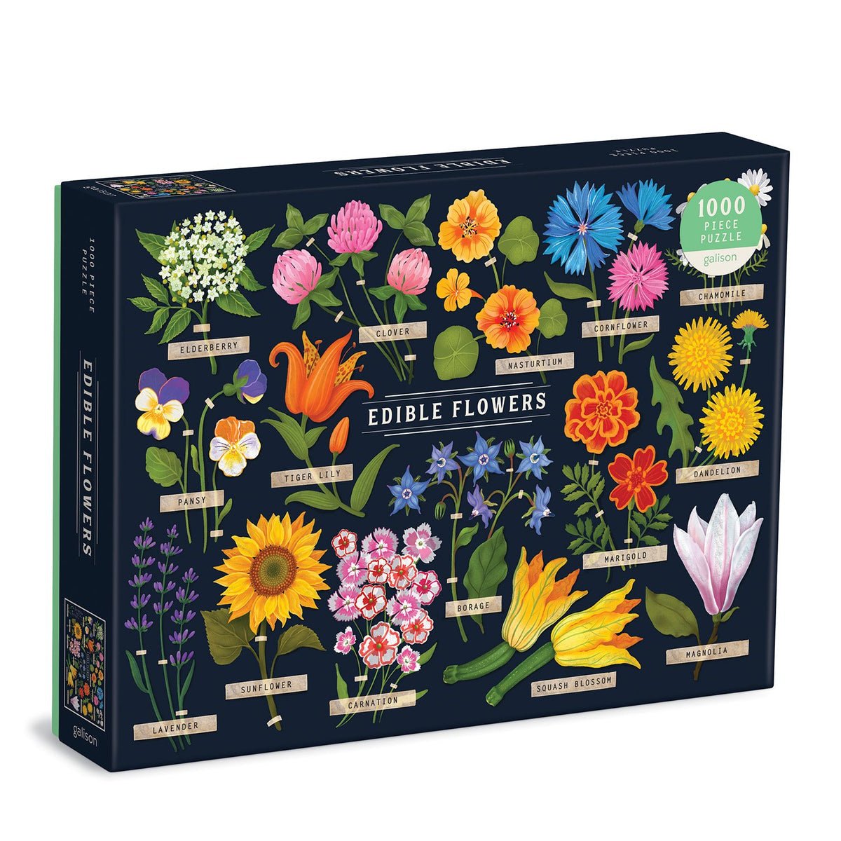 Ehető Virágok Galison 1000 darabos kirakó puzzle (GA - 9780735369078) - puzzlegarden