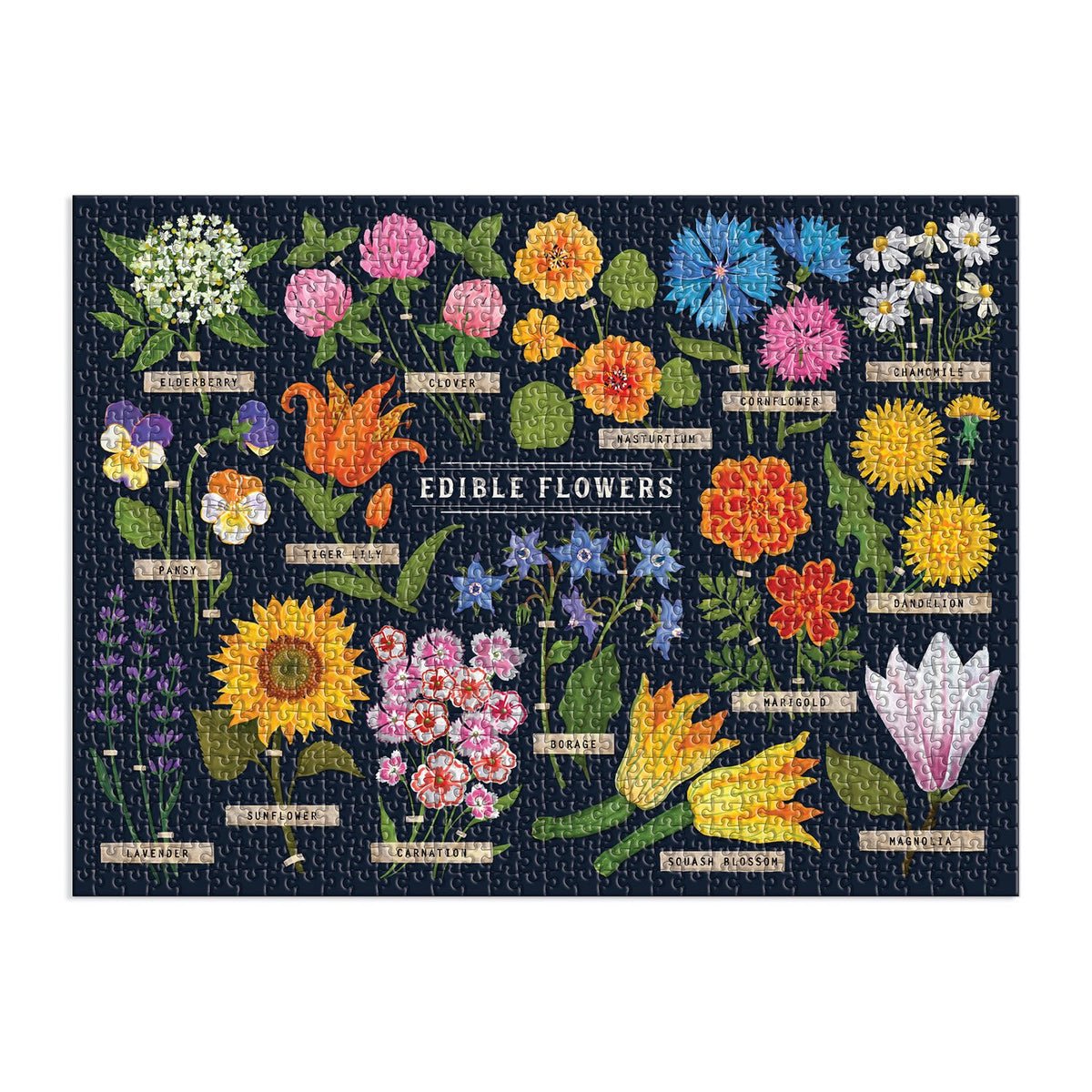 Ehető Virágok Galison 1000 darabos kirakó puzzle (GA - 9780735369078) - puzzlegarden