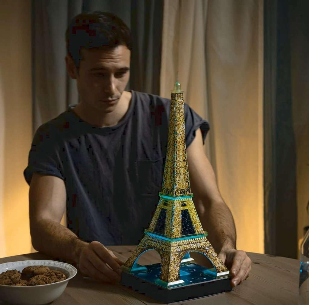 Eiffel - torony - Párizs - 3D Night Edition Ravensburger 226 darabos kirakó puzzle (RA - 12579) - puzzlegarden