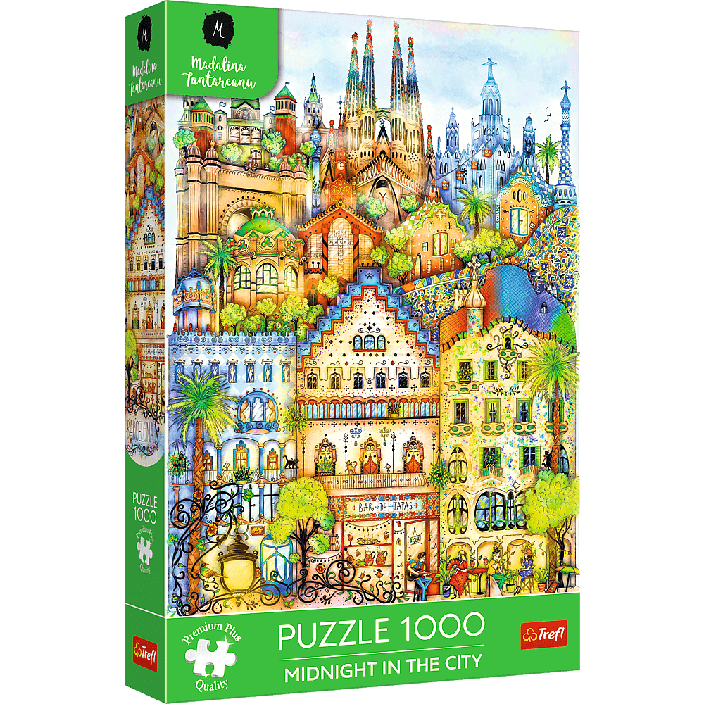 Éjféli séta Barcelonában Trefl 1000 darabos kirakó puzzle (TR - 12074) - puzzlegarden