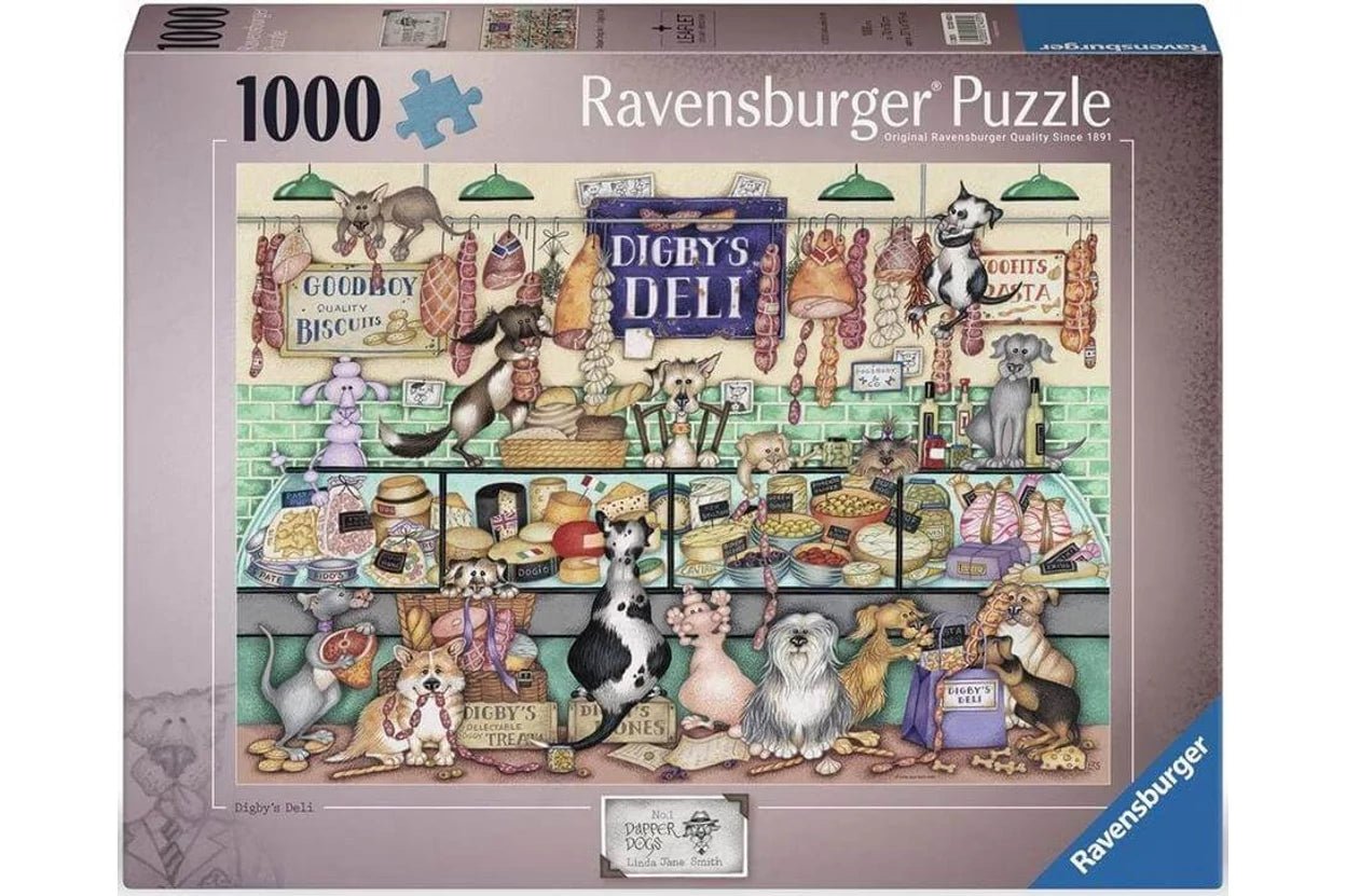 Elegáns kutyák No.1 – Digby delikátesze Ravensburger 1000 darabos kirakó puzzle (RA - 12001453) - puzzlegarden