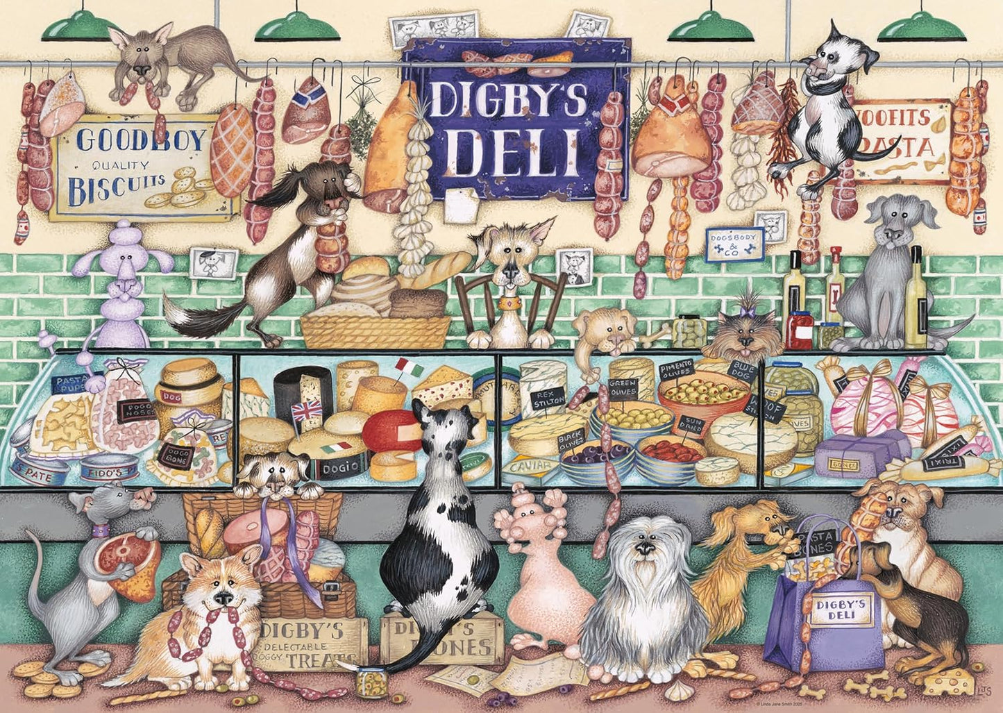 Elegáns kutyák No.1 – Digby delikátesze Ravensburger 1000 darabos kirakó puzzle (RA - 12001453) - puzzlegarden