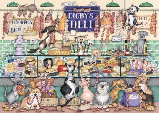 Elegáns kutyák No.1 – Digby delikátesze Ravensburger 1000 darabos kirakó puzzle (RA - 12001453) - puzzlegarden