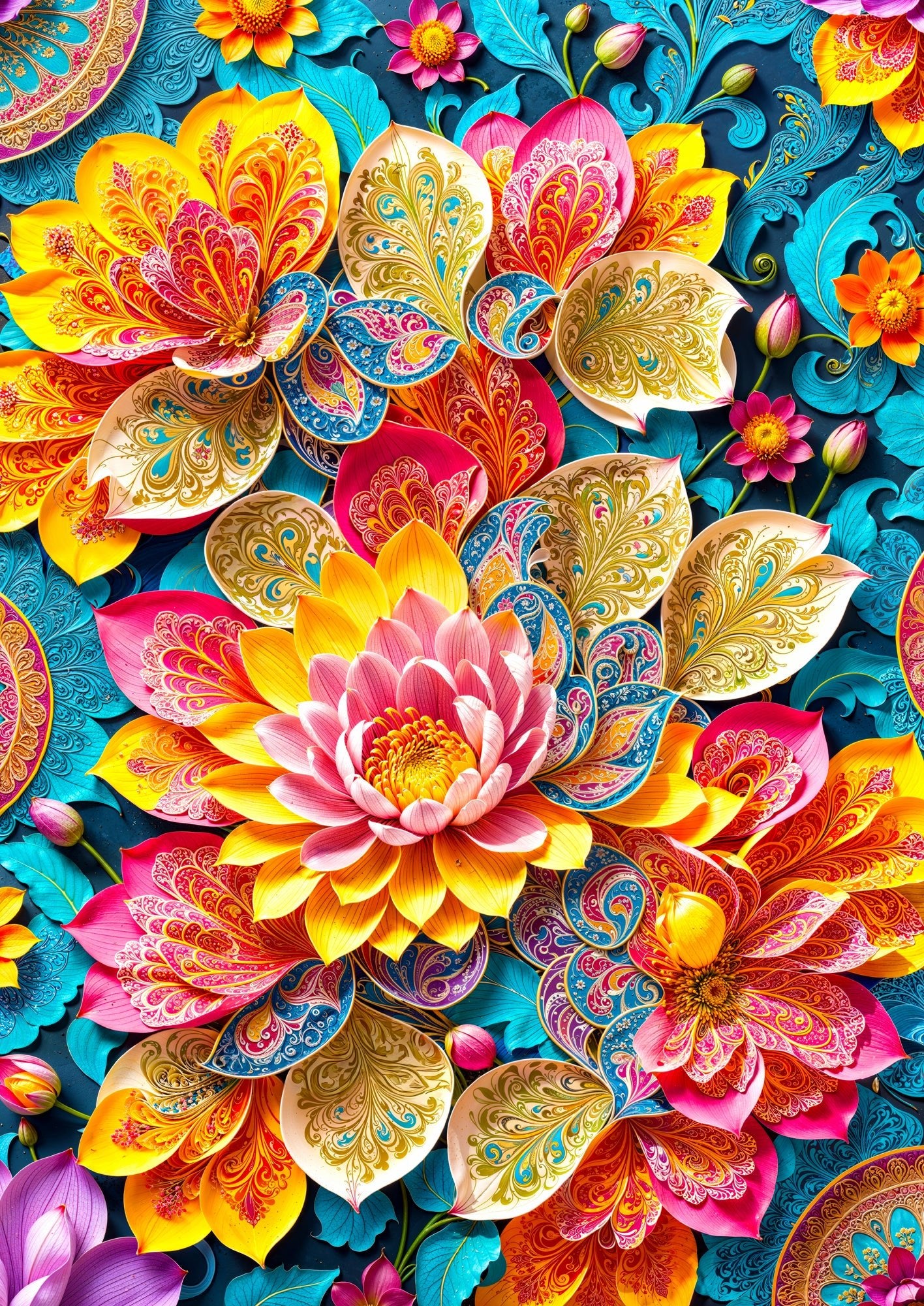 Elegáns tavirózsák Enjoy 1000 darabos kirakó puzzle (EN - 2260 5949194022601) - puzzlegarden