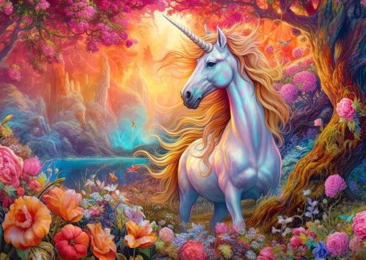Elvarázsolt Unikornis Enjoy 1000 darabos kirakó puzzle (EN - 2185) - puzzlegarden