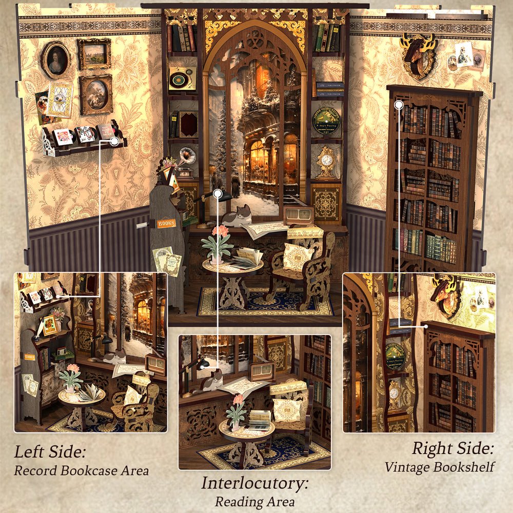 Emlékek könyvesboltja CuteBee 127 darabos kirakó puzzle (CB - SD01B) - puzzlegarden