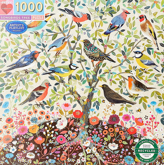 Énekesmadarak Fája Eeboo 1000 darabos kirakó puzzle (EB - PZTSBD) - puzzlegarden