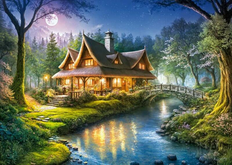 Erdei házikó Cherry Pazzi 1000 darabos kirakó puzzle (CP - 30684) - puzzlegarden