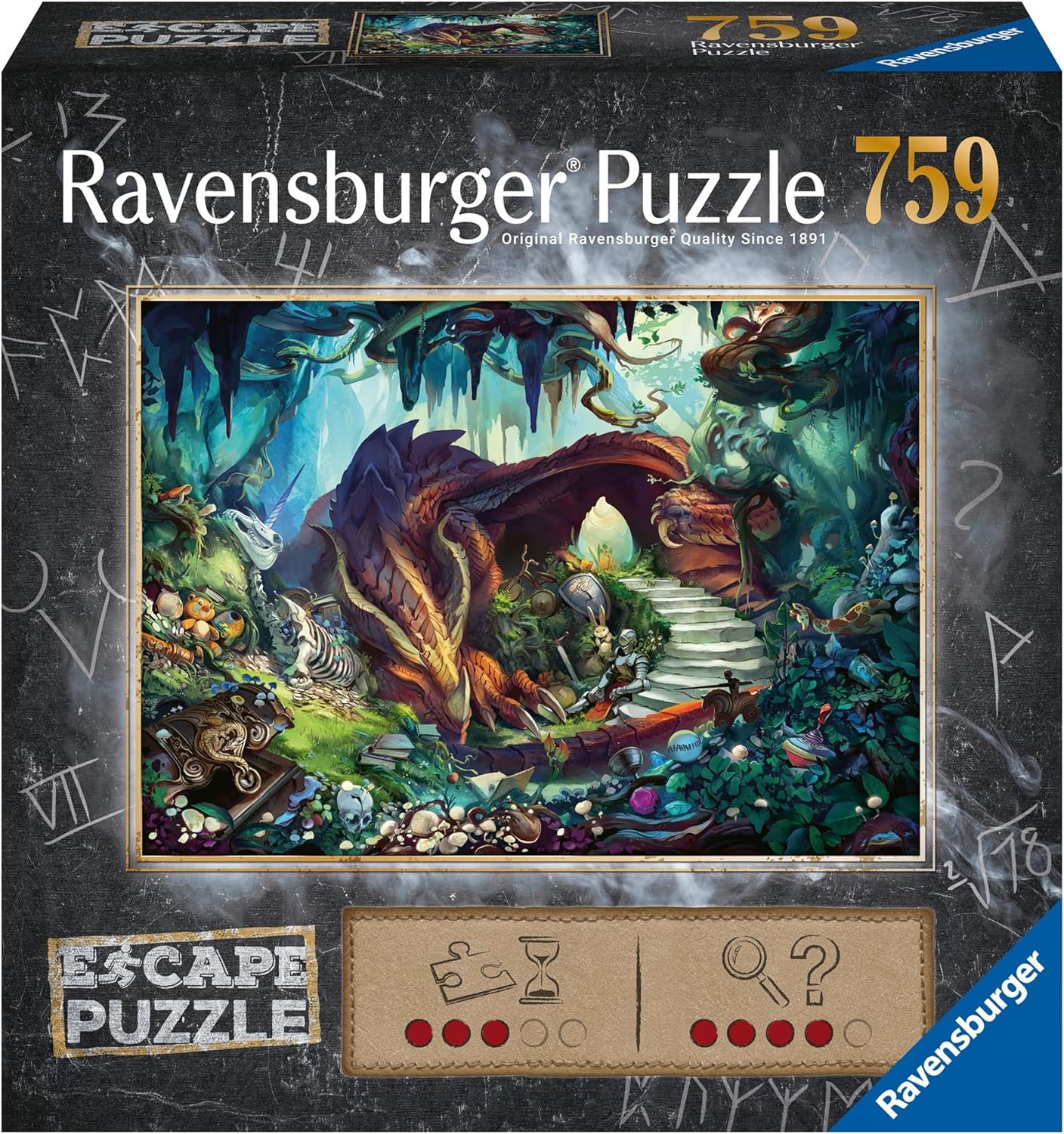 EXIT - Sárkánybarlang Ravensburger 759 darabos kirakó puzzle (RA - 17529) - puzzlegarden
