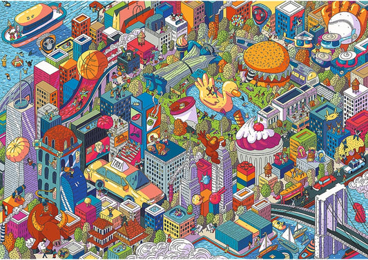 EYE - SPY – KÉPZELETBELI VÁROSOK: New York, USA Trefl Prime 1000 darabos kirakó puzzle (TR-10708) - puzzlegarden