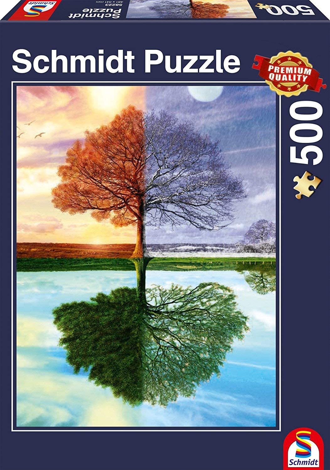Fa az évszakokban Schmidt Spiele 500 darabos kirakó puzzle (SCH - 58223) - puzzlegarden