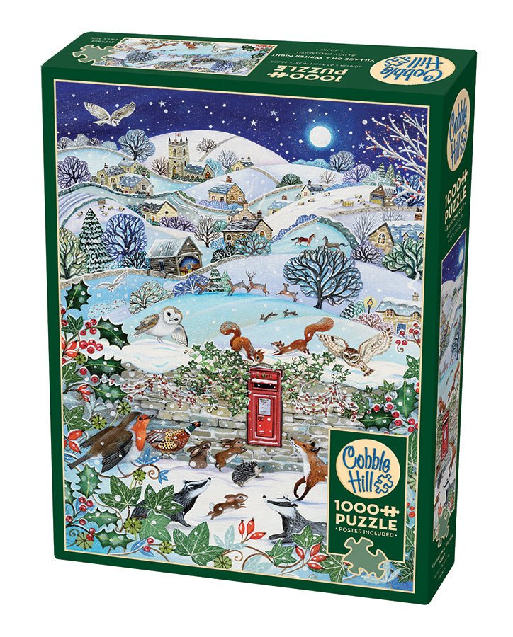 Falu egy téli éjszakán Cobble Hill 1000 darabos kirakó puzzle (CH - 40257) - puzzlegarden