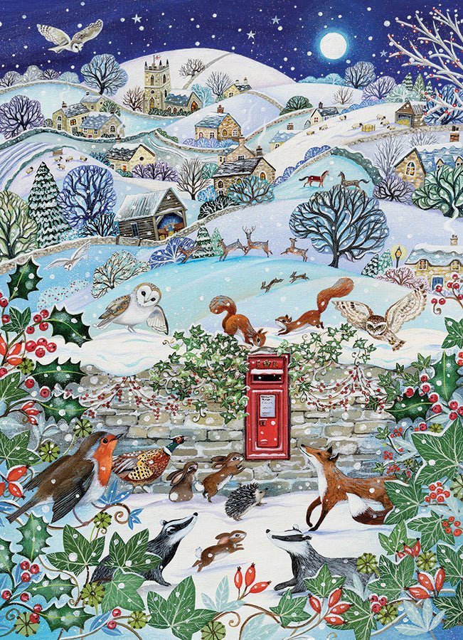 Falu egy téli éjszakán Cobble Hill 1000 darabos kirakó puzzle (CH - 40257) - puzzlegarden