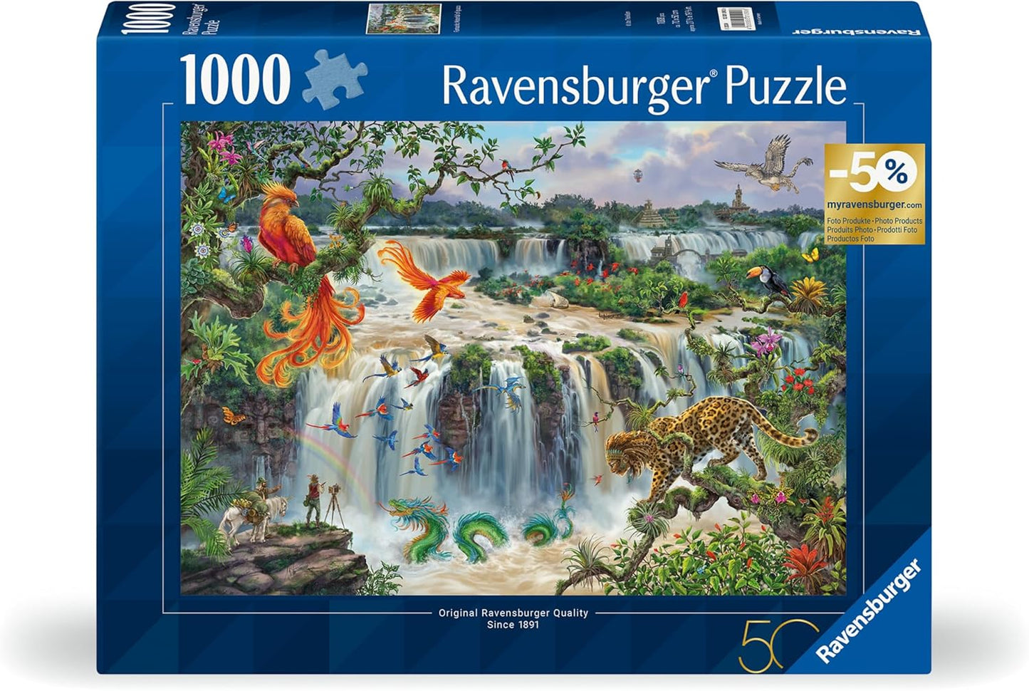 Fantasztikus Vízesés Iguazunál Ravensburger 1000 darabos kirakó puzzle (RA - 12001090) - puzzlegarden
