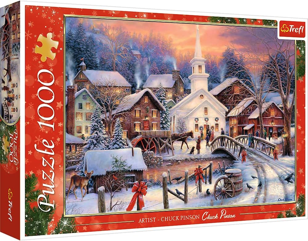 Fehér Karácsony Trefl 1000 darabos kirakó puzzle (TR - 10602) - puzzlegarden
