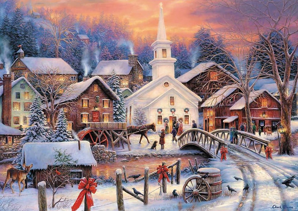 Fehér Karácsony Trefl 1000 darabos kirakó puzzle (TR - 10602) - puzzlegarden