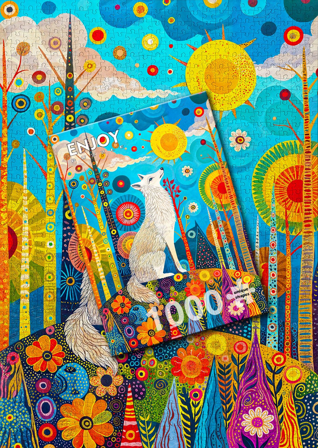 Fehér őrző Enjoy 1000 darabos kirakó puzzle (EN - 2249) - puzzlegarden