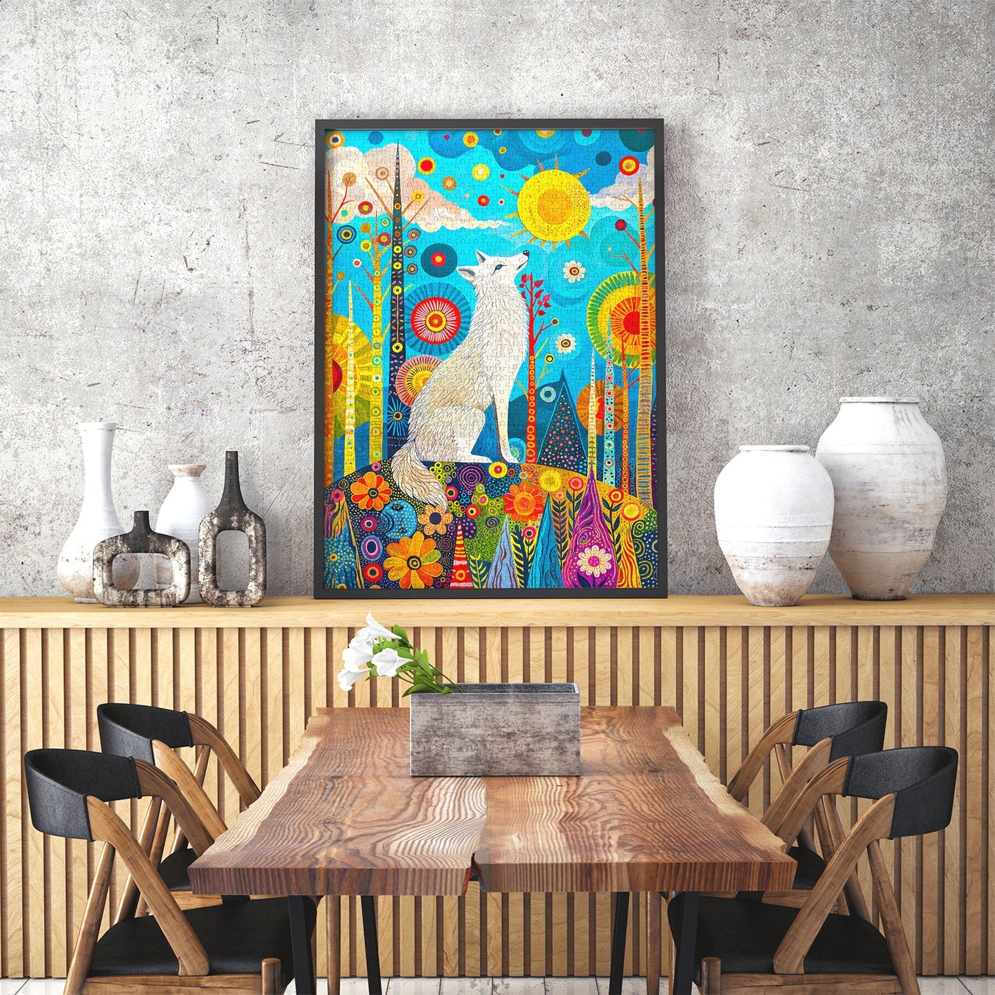 Fehér őrző Enjoy 1000 darabos kirakó puzzle (EN - 2249) - puzzlegarden