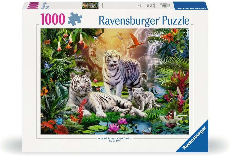 Fehér tigris család Ravensburger 1000 darabos kirakó puzzle (RA - 12000886) - puzzlegarden